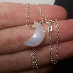☆ RAINBOW MOONSTONE & 925SS NECKLACE ☆